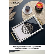Özbience Beyaz Cam Tepsi 48X29 Cm, Şık ve Kullanışlı Ev & Mutfak Gereçleri