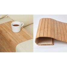 Özbience Bambu Dikdörtgen Köşe Tepsisi 29X40 Cm, Şık ve Çok Amaçlı Kullanım