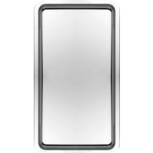 Özbience Paslanmaz Çelik Gümüş Renk Dikdörtgen Sunum Tepsisi, Şık ve Dayanıklı