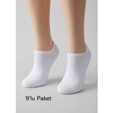 Balkonda Erkek Çorap Sneaker 9'lu Paket Pamuklu - Patya