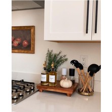 Özbience Şık Ahşap Ayaklı Sunumluk, Eşsiz Tasarımıyla Sunumlarınızı Zenginleştirir