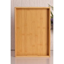 Özbience Bambu Desenli Zarif Tepsi, Şık Sunum ve Dekorasyon Için Mükemmel