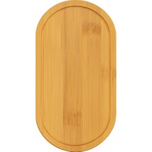 Özbience Bambu Oval Sunum ve Servis Tepsisi, Ahşap Tepsi, Yağdanlık Altlığı