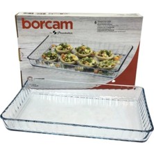 Özbience Dayanıklı Borcam Fırın Tepsisi 2850 Cc, Pratik ve Şık Tasarım