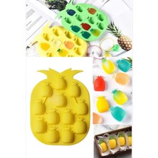 Bulut Pratik Ananas Şeklinde Silikon Buz Kalıbı/ Silikon Yapişmaz Buzluk Ananas Buz KALIBI011