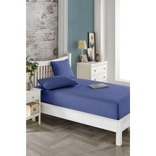 Clasy Battal Çift Kişilik %100 Pamuk Lastikli Çarşaf + 2 Adet Yastık Kılıfı 180 x 200