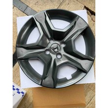 Yk Dacia Sandero / Stepway Uyumlu 16 Inç Füme Jant Kapağı 4'lü Takım