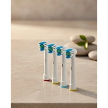 Shopwave Renk Halkalı Aile Tipi Diş Fırçası Yedek Başlığı 4’lü Paket