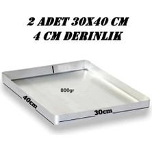 Özbience Çiftli 30X40 cm Baklava ve Börek Tepsisi Seti, Pratik Kullanım Sağlar