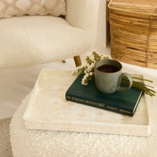 Özbience Şık Dekoratif Tepsi 39X29X3.5 Cm, Zarif ve Kullanışlı Tasarım