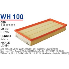 Wunder WH100 Oem 1J0129620 Volkswagen Golf Bora Otomobil Hava Filtre Air Filter