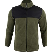 Tough Challenger Outdoor · Softshell Polar Avcı Montu · Siyah Haki · Erkek Mont · Tüylenme Yapmaz - SA35 001