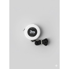 İğne İzi 3 Metre Otomatik Fonksiyonlu Terzi Mezurası - 300 cm Yumuşak Mezura, Askı Aparatlı