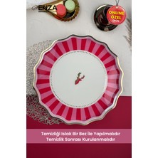 Özbience Modern Yuvarlak Çay ve Kahvaltı Sunum Tepsisi 38 cm
