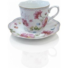 altabi Porselen Neskafe ve Çay Fincan Takımı Özel Tasarım 6 Kişilik