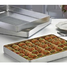 Özbience Alüminyum Baklava ve Börek Tepsisi 30X40X4CM, Hafif ve Şık Tasarım