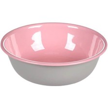 Flamingo Nell Boyalı Çelik Mama Kabı Gri-Pembe / 450ML