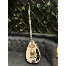 Sazhane Nacerman Manyetik Profesyonel Beyaz Elektro Bağlama(Soft Case Dahil)