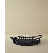 Özbience Şık Siyah Kağıt Tepsi, Dayanıklı ve Hafif, Çok Amaçlı Kullanım