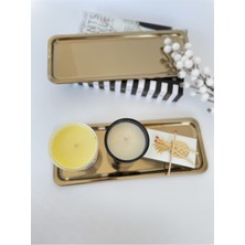 Özbience Şık 2'li Gold Dikdörtgen Servis Tepsisi Seti, Zarif Sunumlar Için