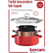 Özbience Cam Tencere Kapağı 2'li Set, Dayanıklı ve Şık Tasarım