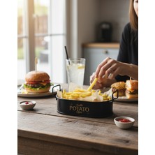 Özbience Mini Oval Patates ve Cips Sunumluk, Şık ve Pratik Sunumlar Için