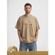 Unisex Oversize Tişört  Özel Tasarım Street Style Trendy Unisex Oversized T-Shirt Unique Design