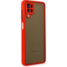 LTG Nova Newface Galaxy A12 Kılıf Montreal Silikon Kapak - Kırmızı