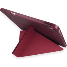 LTG Nova Newface Galaxy Tab A9 Kılıf Kalemlikli Mars Tablet Kılıfı - Mürdüm