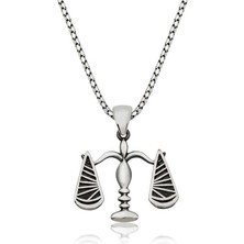 Bazarhane Gümüş Adalet Terazisi Kolye