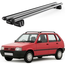 Today Auto Pençe Fiat Uno Sw (1990-2000) Uyumlu Gri Ara Atkı 109CM Port Bagaj Tavan Barı