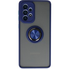 Storozal Newface Samsung Galaxy A33 5g Kılıf Montreal Yüzüklü Silikon Kapak - Lacivert