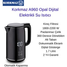 Delixa Korkmaz A960 Opal Dijital Elektrikli Su Isıtıcı