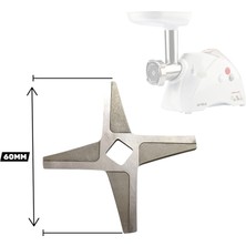 Russet #12 Arnica Promeat Grande W2000 W1800 Yedek Parça Bıçak, Et Kıyma Makinesi Bıçağı (60 Mm)