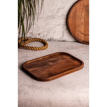 Özbience Elysia Ahşap Tepsi, 6 Kaselik, Şık ve Doğal Tasarım