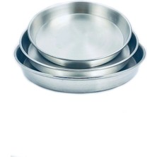 Özbience 3'lü Alüminyum Baklava ve Kek Fırın Tepsisi Seti, 34-38-42 cm