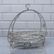 Özbience Burgulu Tel Sepet Meyvelik 34X30X24CM, Şık ve Kullanışlı Ev Dekoru