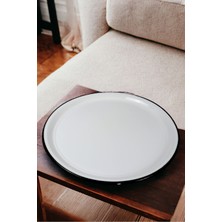 Özbience 70 No Emaye Sini Sofra, Yemek Sunum Tepsi, Çinko Yer Sofrası 68 cm