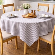 Zeyno Home Tekstil Pötikareli Masa Örtüsü  %100 Pamuk, Dertsiz, Çok Amaçlı Kullanım - 170CMX170CM