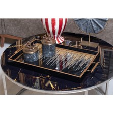 Özbience Şık Nişan Yüzük Çeyizlik Çay Kahve Tepsisi, Zarif ve Kullanışlı Tasarım