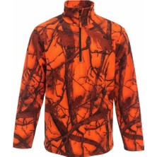 Tough Challenger Outdoor · Uzun Kollu Polar · Turuncu Avcı Kamuflaj · Yarım Fermuarlı · SA45 001