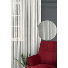 Serin Home Collection Şantuk Tül Perde 1/3 Sık Pileli, Ütü Istemez, Kırışma Yapmaz