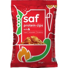 Saf Acılı Protein Cips 50 gr - 4 Adet - Dezenfektan Hediyeli (%72 Alkol)