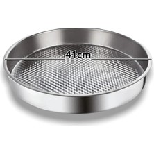 Özbience Paslanmaz Çelik Çiğ Köfte Tepsisi ve Leğeni 41 cm Seti