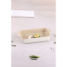 Özbience Fika Seramik Kaplama Alüminyum Döküm Dikdörtgen Fırın Tepsisi