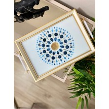 Özbience Büyük Boy Çay ve Kahve Sunum Tepsisi, Şık ve Elegant Tasarım