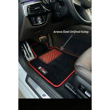 Tegin Mat Designer Of Cars Audi A4 2008-2015 Makyajlı ve Makyajsız Kasa Tam Uyumlu Prime Velür Halı Paspas Kırmızı Kenar