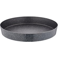 Özbience Granit Fırın Tepsisi 32 Cm, Dayanıklı ve Şık Gri Renk