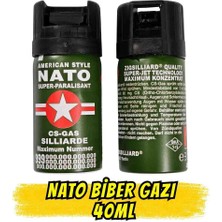 PAZAAR59 Nato Tekli Biber Gazı Sprey 40ML  (Koruyucu Sprey)