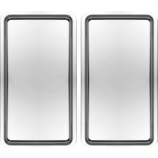 Özbience Paslanmaz Çelik Dikdörtgen Sunum Tepsisi, 2'li Set, Şık ve Pratik Kullanım